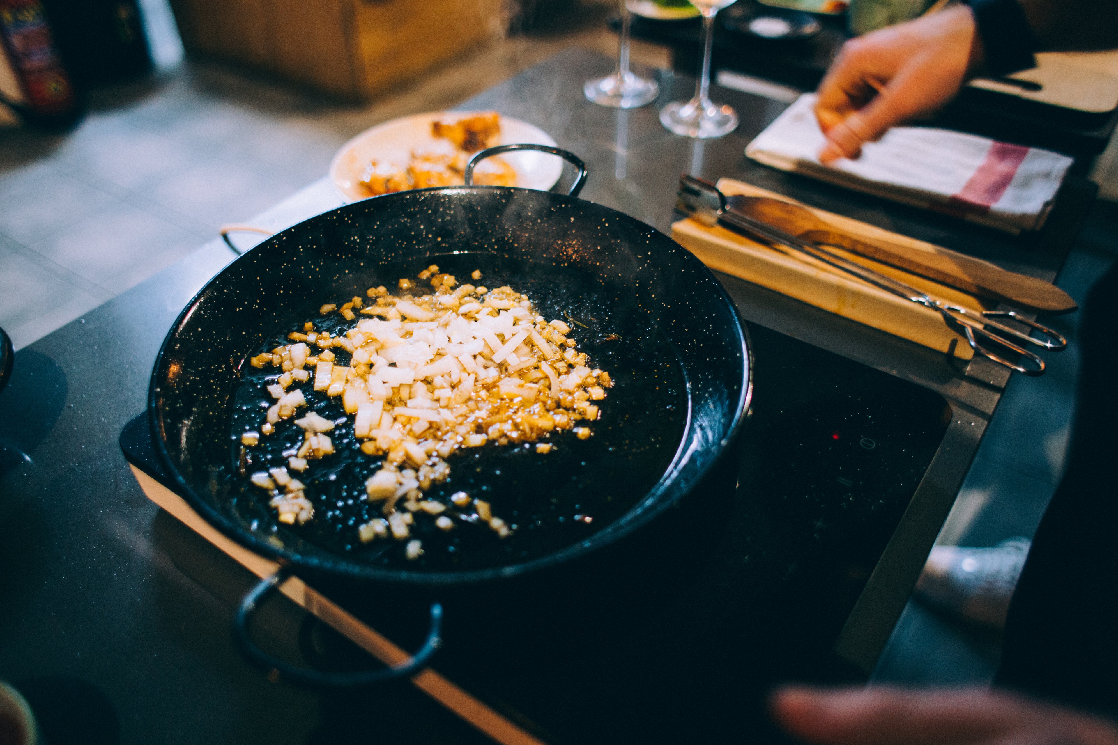 cooking mushrooms