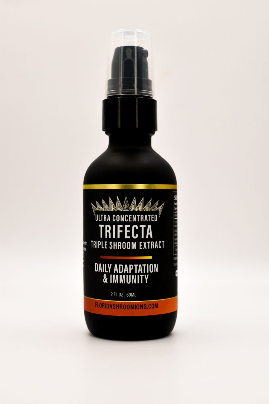 Trifecta triple mushroom extract, 2 fl oz bottle
